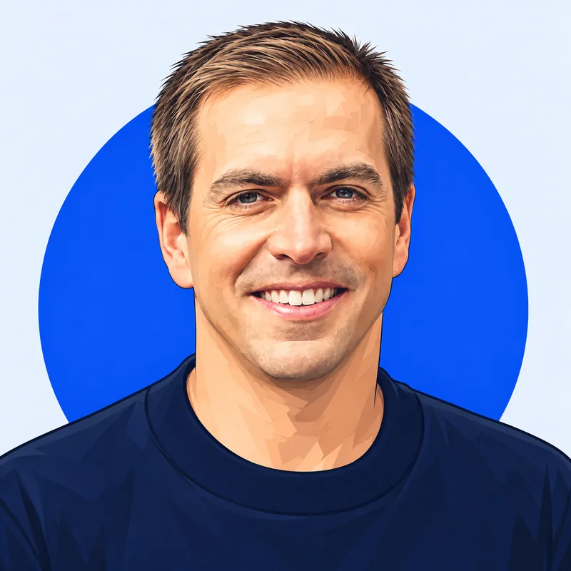 Illustriertes Porträt von Philipp Lahm