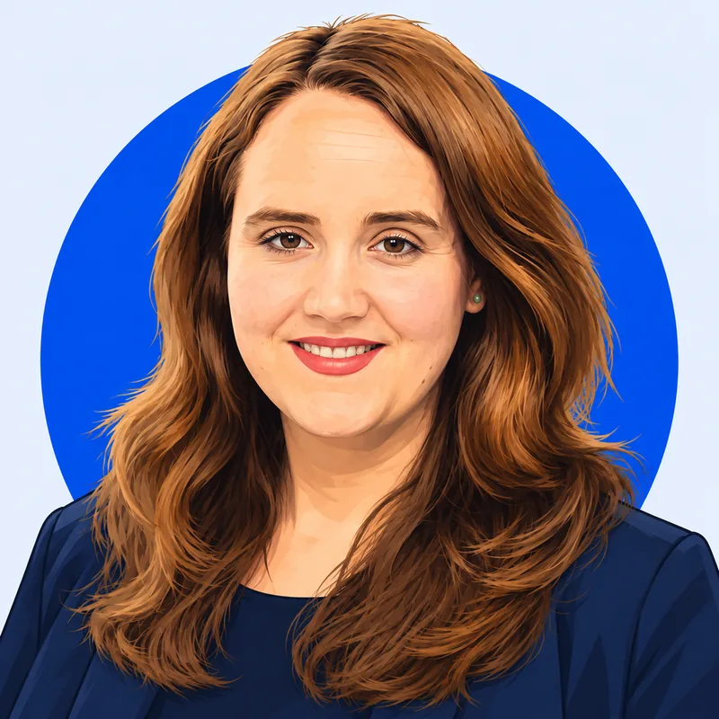 Illustriertes Porträt von Ricarda Lang