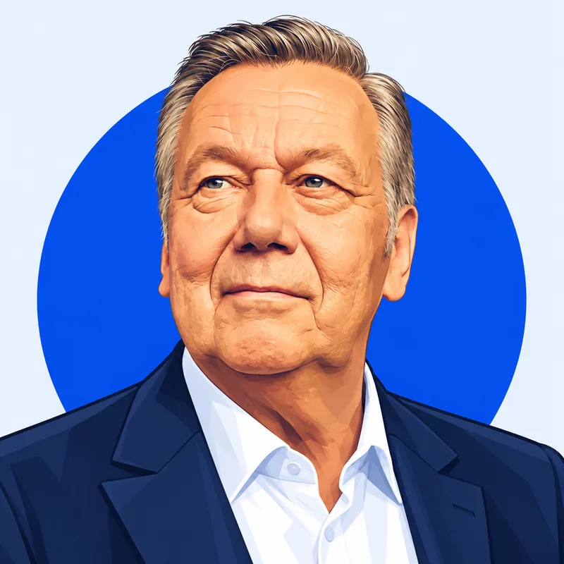 Illustriertes Porträt von Roland Kaiser