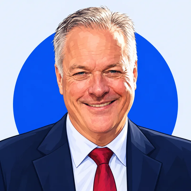 Illustriertes Porträt von Ronald Schill