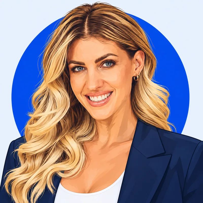 Illustriertes Porträt von Sarah Harrison