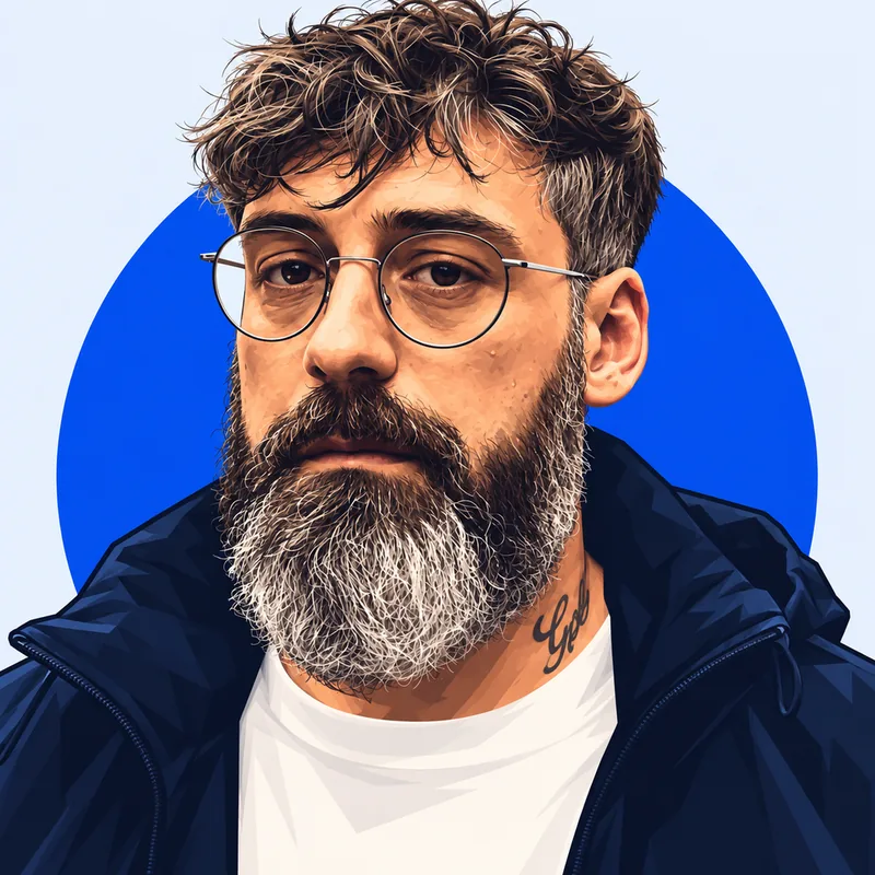 Illustriertes Porträt von Sido