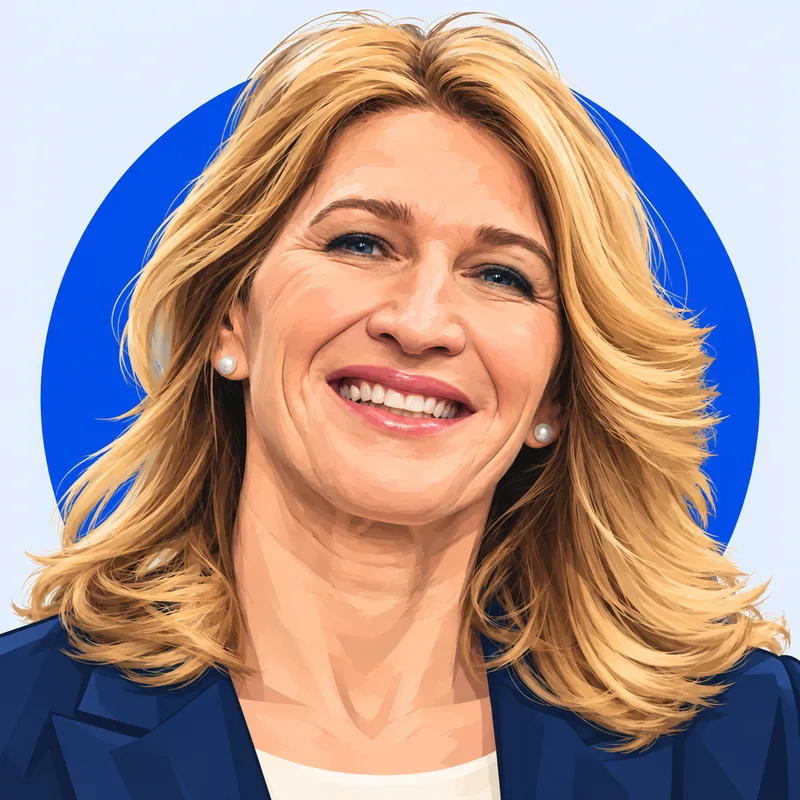 Illustriertes Porträt von Steffi Graf