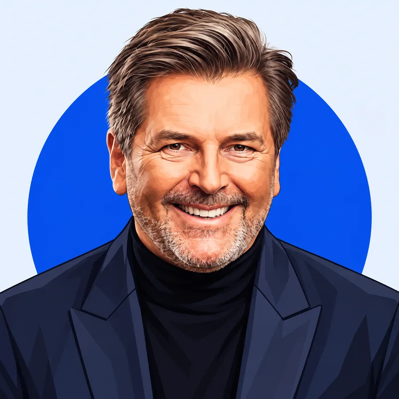 Illustriertes Porträt von Thomas Anders