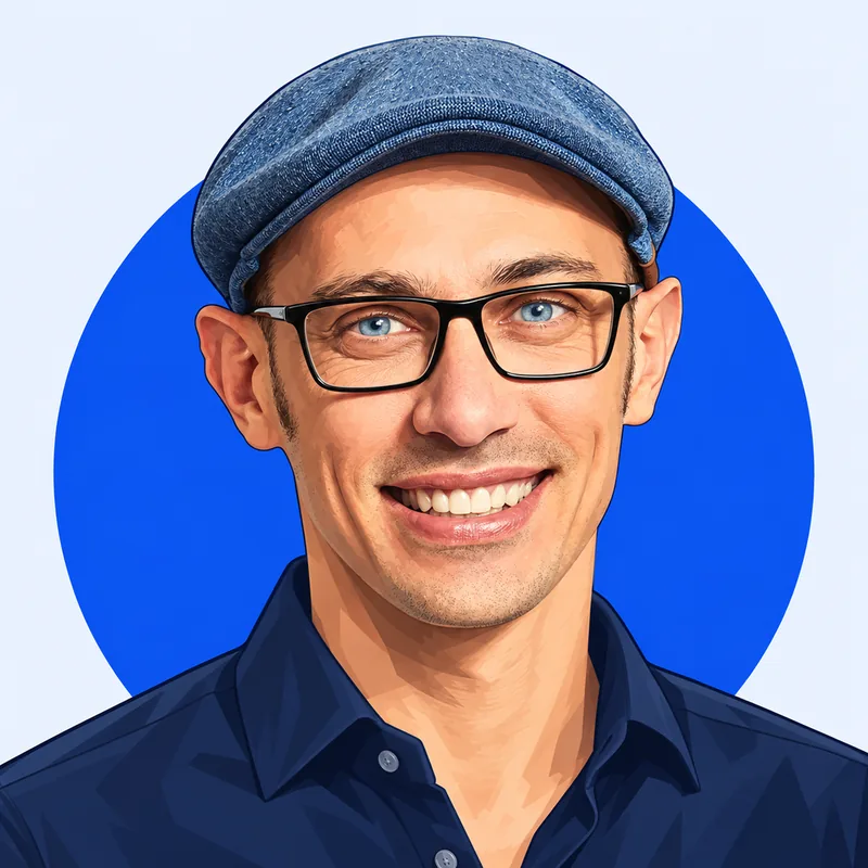 Illustriertes Porträt von Tobias Lütke