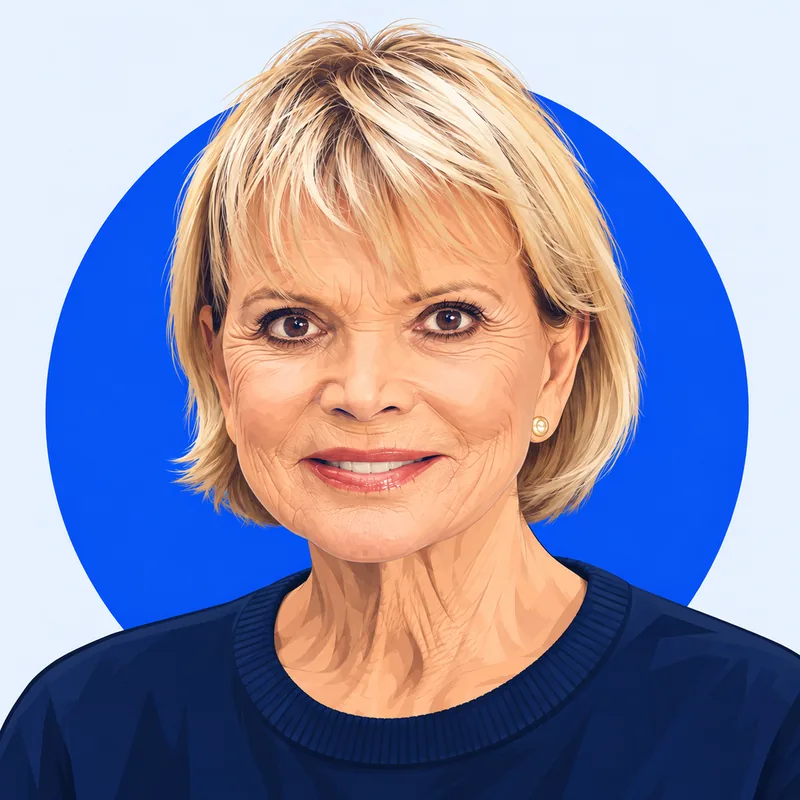 Illustriertes Porträt von Uschi Glas
