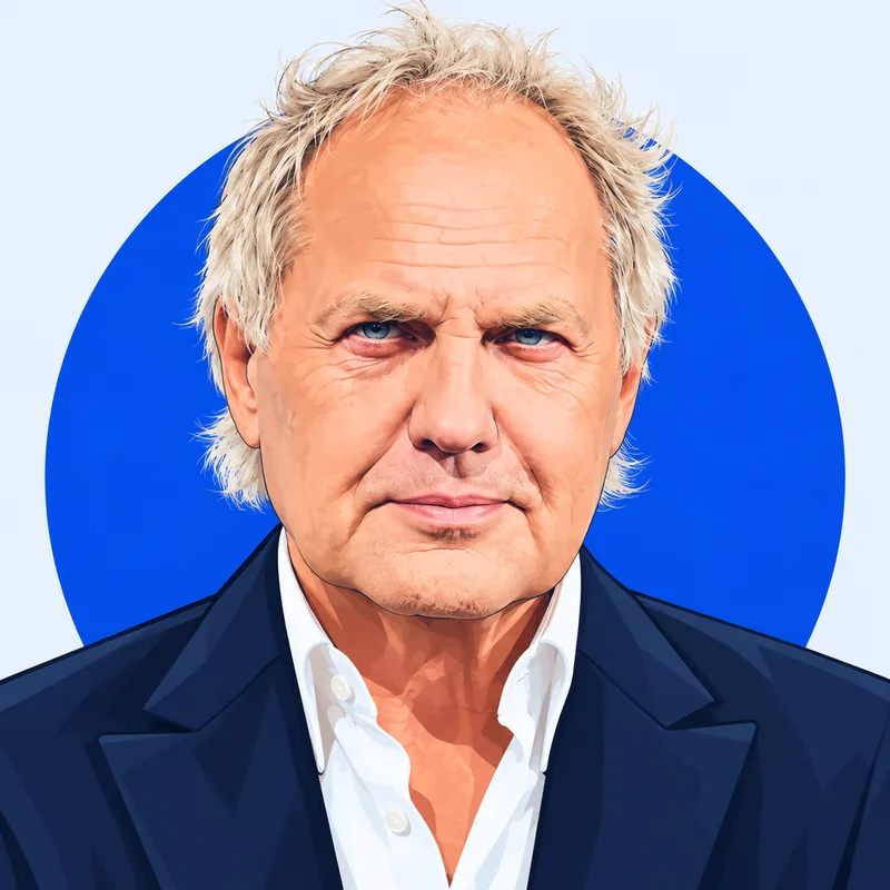 Illustriertes Porträt von Uwe Ochsenknecht
