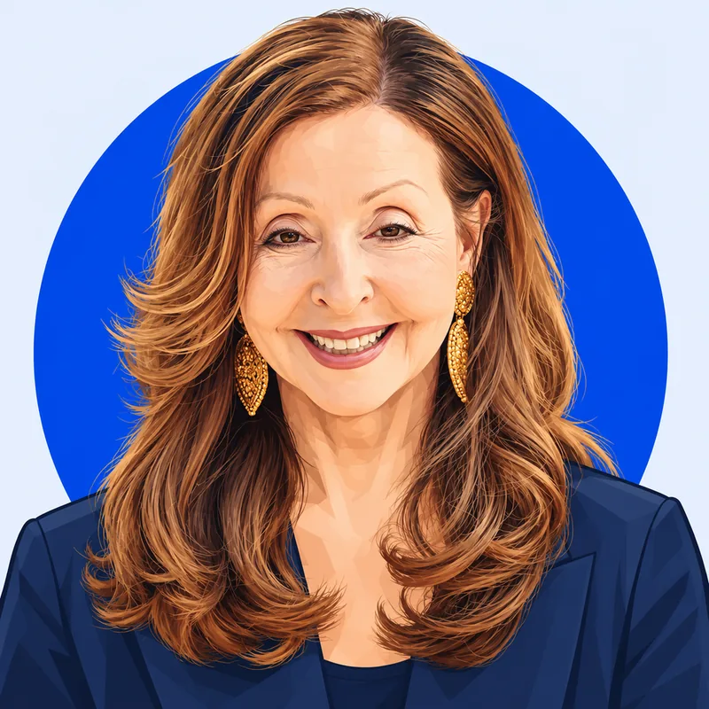 Illustriertes Porträt von Vicky Leandros