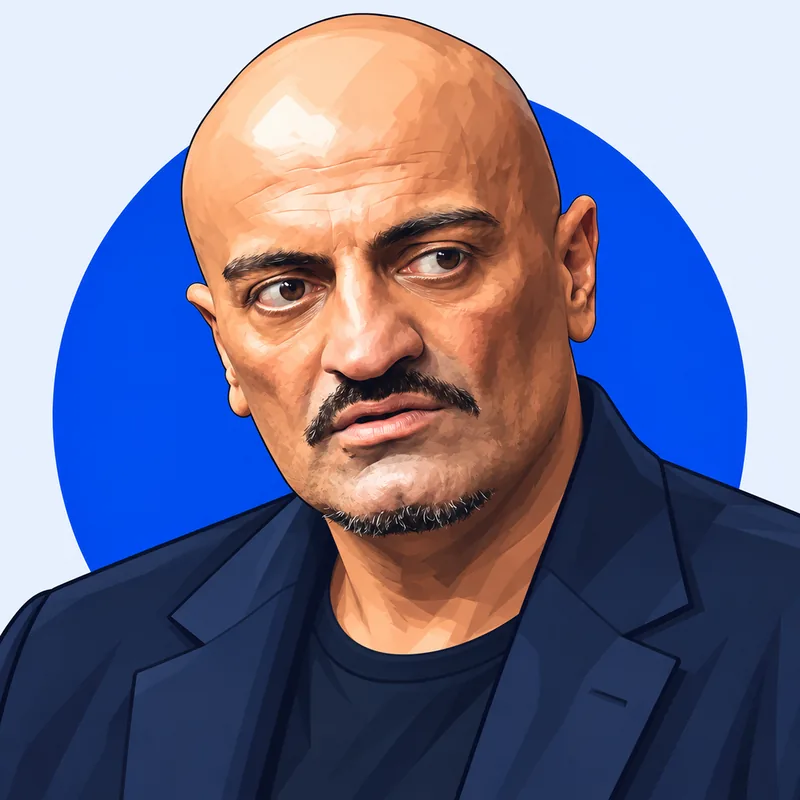 Illustriertes Porträt von Xatar