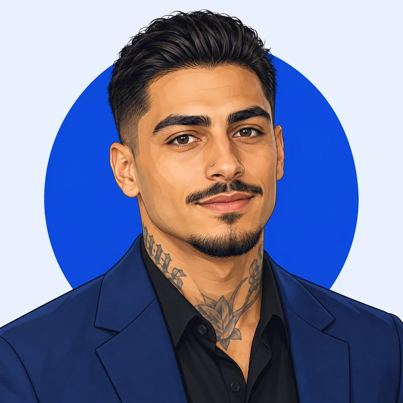 Illustriertes Porträt von Yasin Mohamed